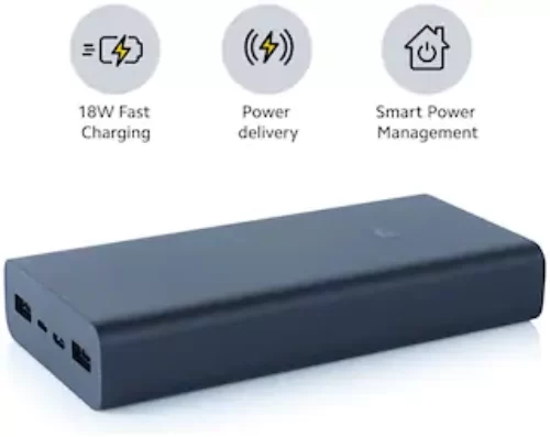 Mi 3i 20000 mAh Portable Fast Charging Power Bank – Black