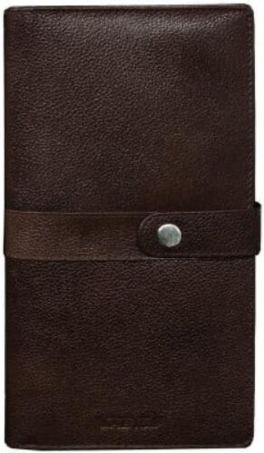 ABYS Genuine Leather Blue Passport Holder & Wallet