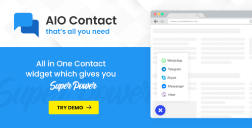 AIO Contact – All in One Contact Widget