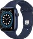 New Apple Watch Series 6 (GPS + Cellular, 40mm) – Blue Aluminium Case with Deep Navy Sport Band