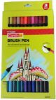 Camlin Kokuyo Brush Pens, 24 Shades (Multicolor)
