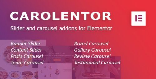 Carolentor: Advanced slider and carousel addons