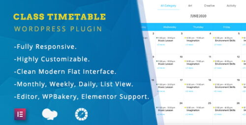 Class Timetable – Responsive Schedule For WordPress