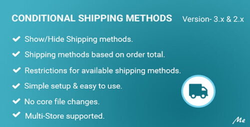 Conditional Shipping Methods