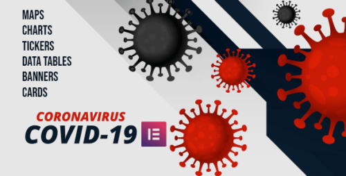 Covid-19 Coronavirus Live Map & Elements for Elementor