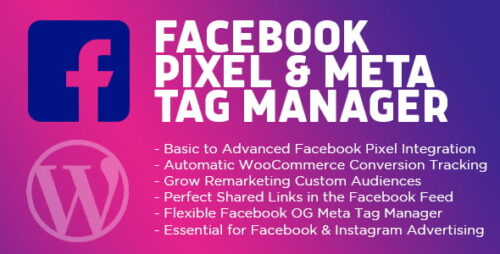 Facebook Pixel & Meta Tag Manager for WordPress
