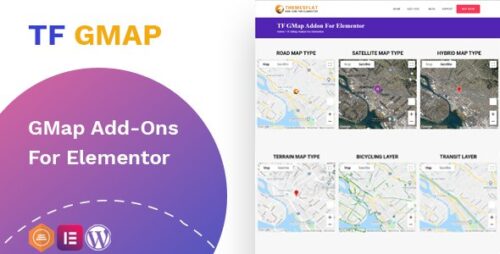 Google Maps addon – widget for Elementor