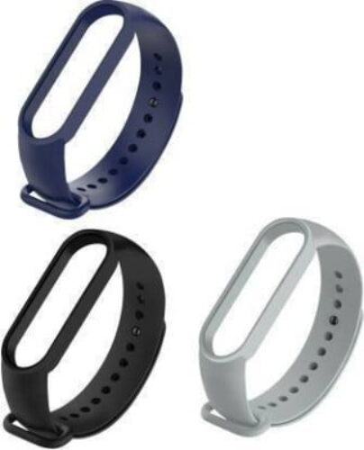 Scotto Silicone Smart Band Wristband Strap for Xiaomi Mi Band 5 (Black)