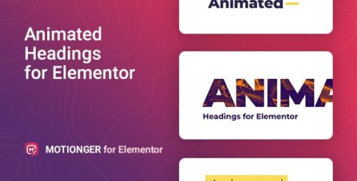 Motionger – Animated Heading for Elementor