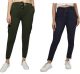 dockstreet® Loose Fit Cargos for Girls Joggers Olive S26,M28, L30, XL32