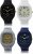 OM DESIGNER Analogue Men’s Watch (Multicolored Dial Multi Colored Strap) (Pack of 6)