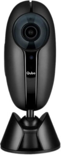 Qubo Smart Home Security WiFi Camera (Black) with Intruder Alarm System | 1080p Full HD 2MP Camera | Alexa Enabled | by Hero Group