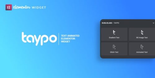 Taypo animated headings – widget for elementor
