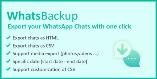 WhatsBackup – Backup WhatsApp Chats