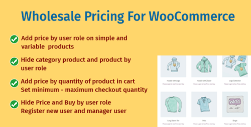 Wholesale Pricing For WooCommerce