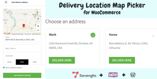 WooCommerce Delivery Location Map Picker