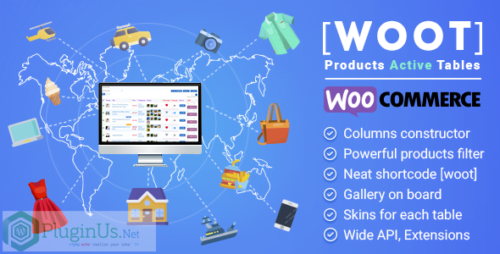 WOOT – WooCommerce Products Tables Professional