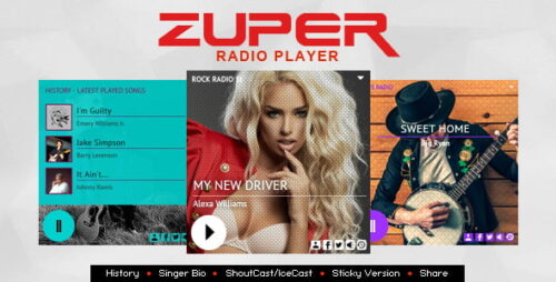 Zuper – Shoutcast and Icecast Radio Player